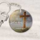 Search for faith rounded key rings For him