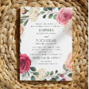 Search for watercolor floral engagement party invitations Greenery