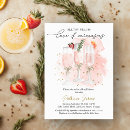 Search for champagne cocktails invitations Watercolor