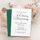 Search for emerald anniversary invitations Modern