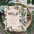 Search for jungle bridal shower invitations Tropical greenery