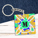 Search for modern art key rings Colourful