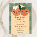 Search for two little cuties invitations Twins