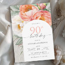 Search for female 90th birthday invitations Elegant