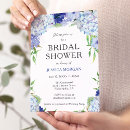 Search for hydrangea bridal shower invitations Blue