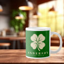 Search for irish mugs Four leaf clover