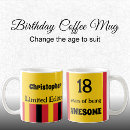 Search for 18 years mugs 18th birthday