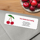 Search for cherry return address labels Fruit