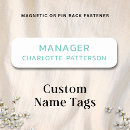 Search for magnetic back name tags Employee