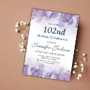 Search for 102nd birthday invitations For her