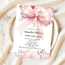 Search for white flowers confirmation invitations Girl