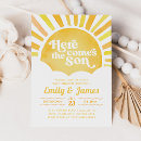 Search for you are my sunshine baby shower invitations Here comes the son