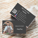 Search for charcoal business cards Qr code