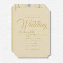 Search for lotus wedding invitations Gold