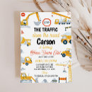 Search for construction 1st birthday invitations Stop the traffic