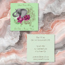 Search for elephant business cards Floral