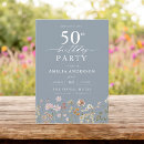 Search for pretty 50th birthday invitations Fifty