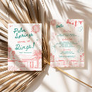 Search for palm springs invitations Hand drawn