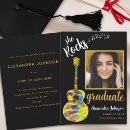 Search for gold graduation invitations Black and gold