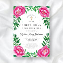 Search for peony first communion invitations Girl