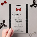 Search for little gentleman invitations Black and white