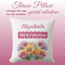 Search for 100th birthday cushions Floral