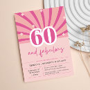 Search for typography 60th birthday invitations Minimal