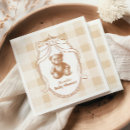 Search for teddy bear baby shower napkins Gingham