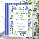 Search for blue hydrangea birthday invitations Hydrangeas