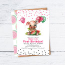Search for this little piggy invitations Piglet