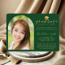 Search for green and gold graduation invitations Chic