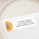 Search for sunflower return address return address labels Floral
