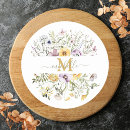 Search for pretty yellow monogram stickers Floral