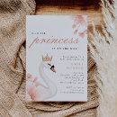 Search for swan princess baby shower invitations A little princess