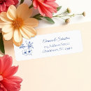 Search for blue rustic return address labels Minimalist