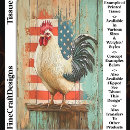 Search for farmhouse tissue paper Rooster