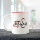Search for forty and fabulous mugs Rose gold