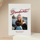 Search for red graduation invitations Stylish