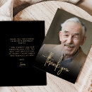 Search for best man thank you cards Black and gold
