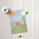 Search for jungle christening invitations Lion