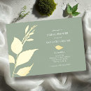 Search for green and gold bridal shower invitations Botanical