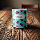 Search for pixel heart mugs Red