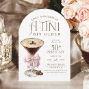 Search for cocktail 50th birthday invitations Feminine