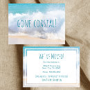Search for beach moving announcement cards Typography