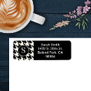 Search for houndstooth return address labels Modern