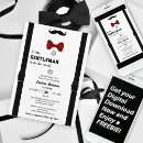 Search for little gentleman baby shower invitations Black and white