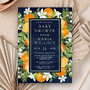 Search for blue and orange baby shower invitations A little cutie