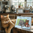Search for cat fathers day cards Blue