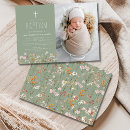 Search for green christening invitations Floral