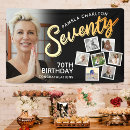 Search for 70th birthday banners Black